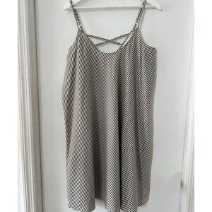 Nicobar brand Cotton Striped Slip Dress